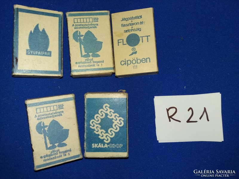 Retro háztartási papírdobozos gyufák címke gyűjtőknek egyben a képek szerint R 21