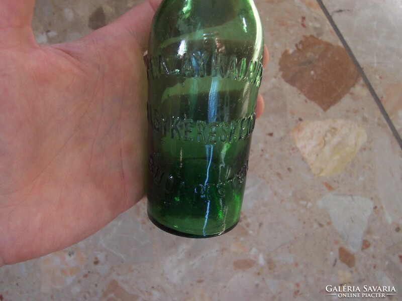 Old bottle with inscription