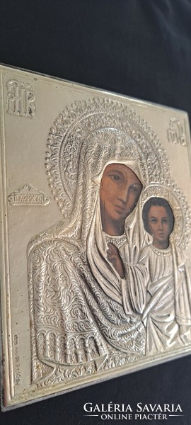 Silver religious icon