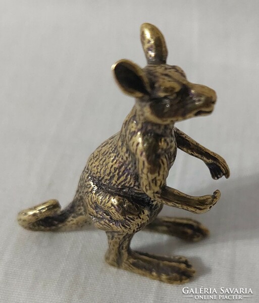 Miniature brass kangaroo