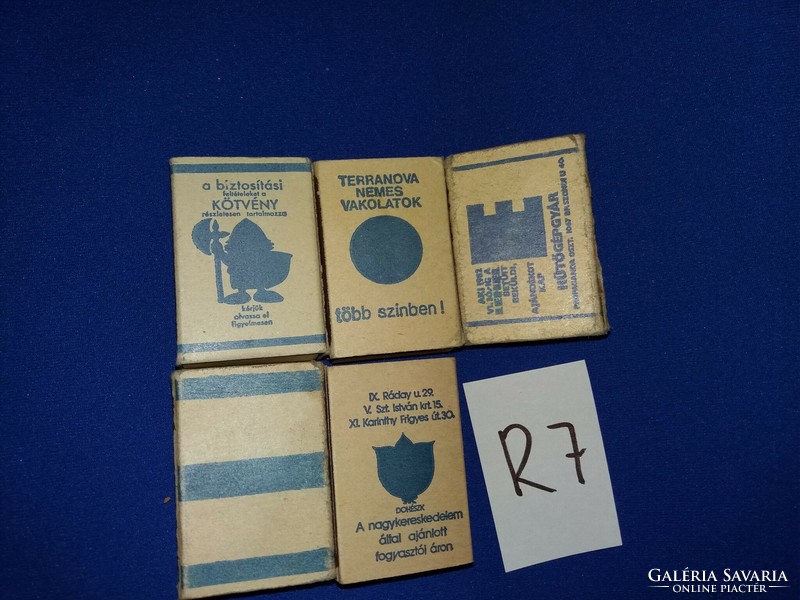 Retro háztartási papírdobozos gyufák címke gyűjtőknek egyben a képek szerint R 7