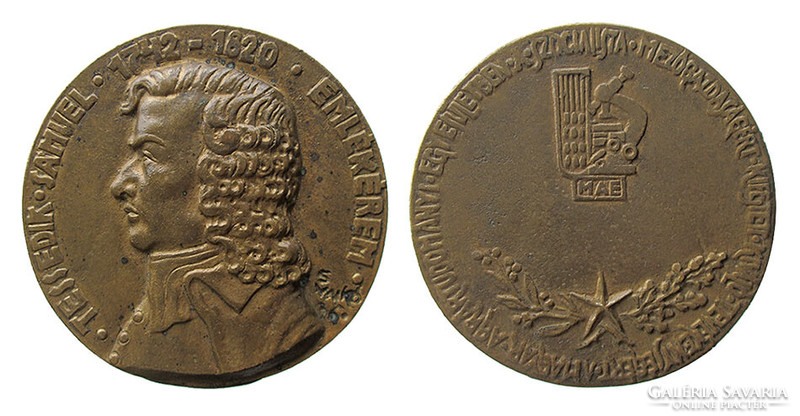 László Valkó Solymári: tessedik samuel commemorative medal /1961/