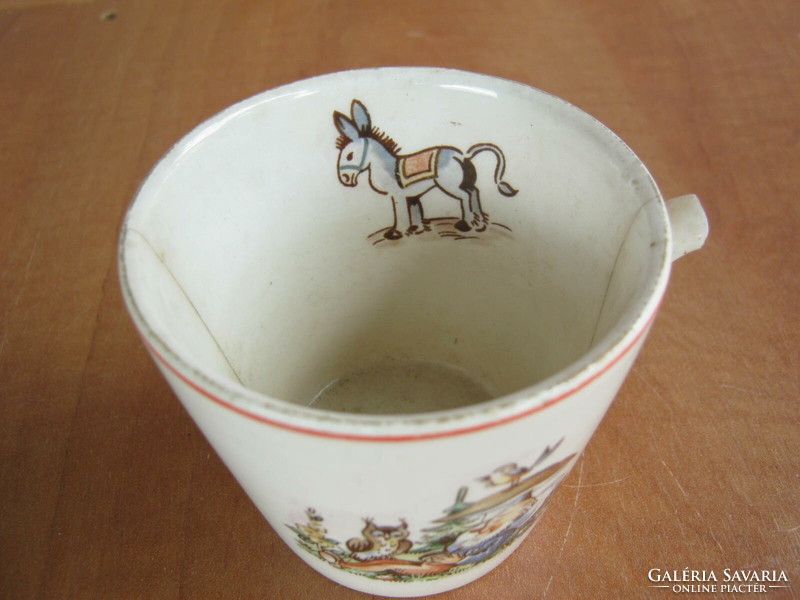 Granite kispest ceramic cup small mug damaged