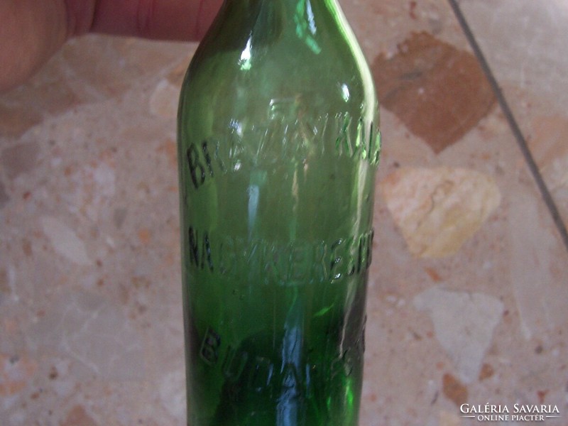 Old bottle with inscription