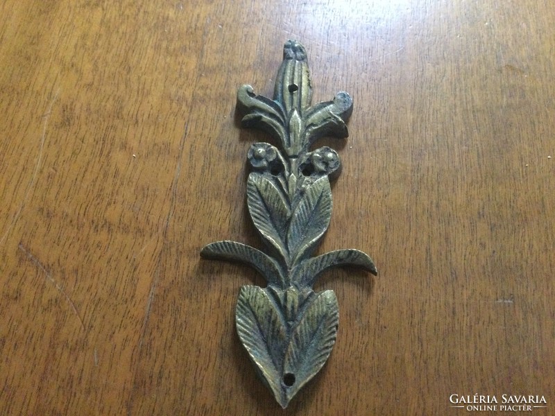 Small copper lily hardware furniture ornament