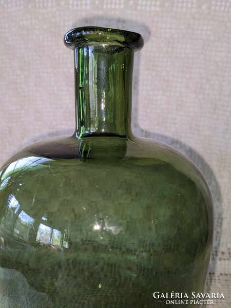 Green apothecary bottle