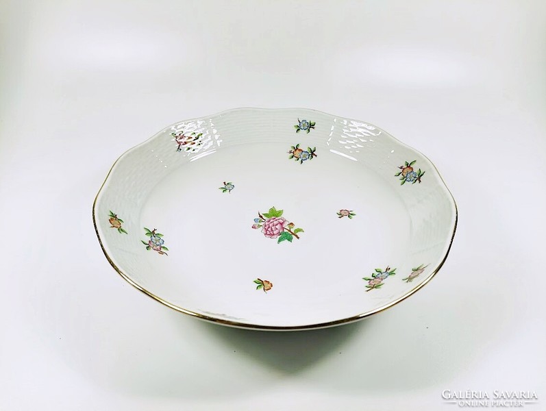 Herend, side dish with Eton pattern (82), hand-painted porcelain, flawless! (J358)