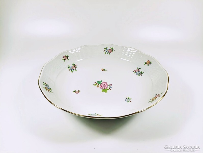 Herend, side dish with Eton pattern (82), hand-painted porcelain, flawless! (J358)