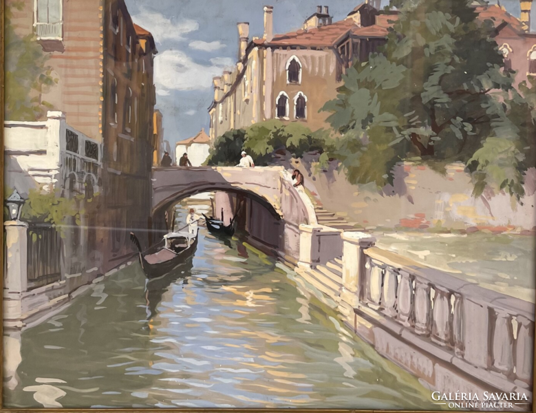 Croatian Kálmán Szatmári (1890-1957): Venice