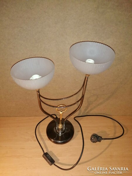 Two-branch bedside lamp 48.5 cm high