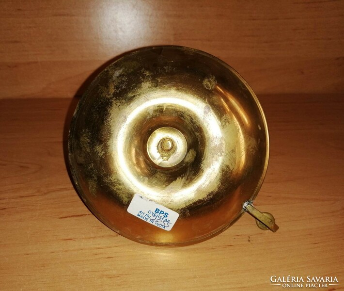 Copper fire enamel walking candle holder 6.5 cm high, dia. 11 cm (sq)