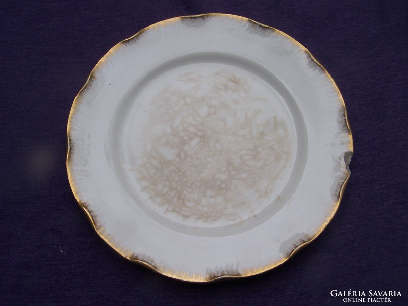Antique French ﻿sarreguemines﻿ porcelain dessert plate