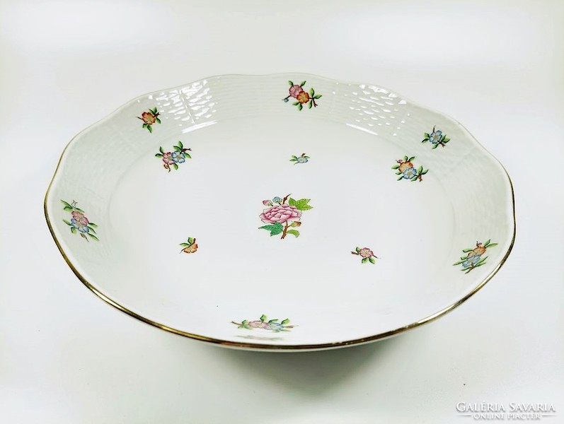 Herend, side dish with Eton pattern (82), hand-painted porcelain, flawless! (J358)