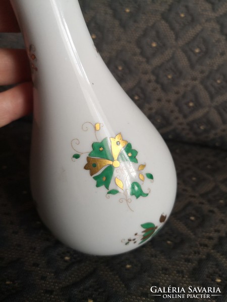 Herendi szecessziós Zöld-Arany (magyar minta) váza