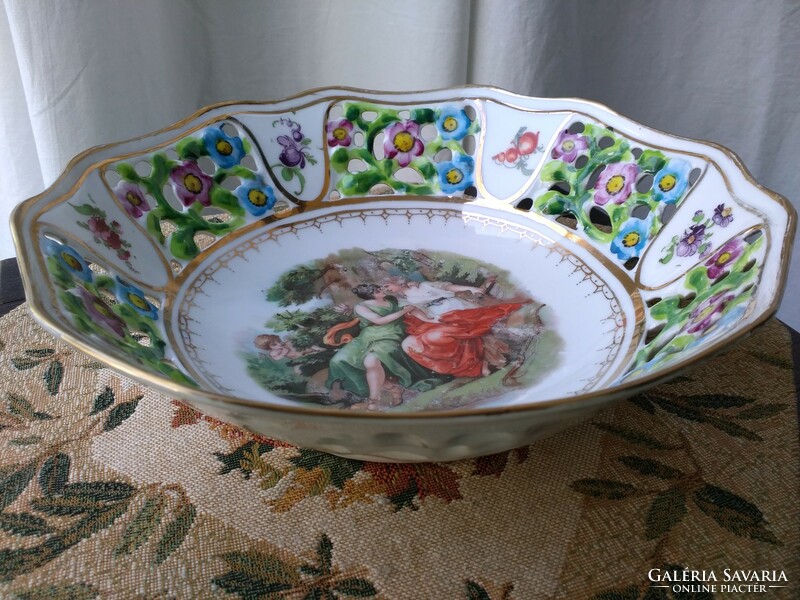 Antique openwork table centerpiece from the 1920s