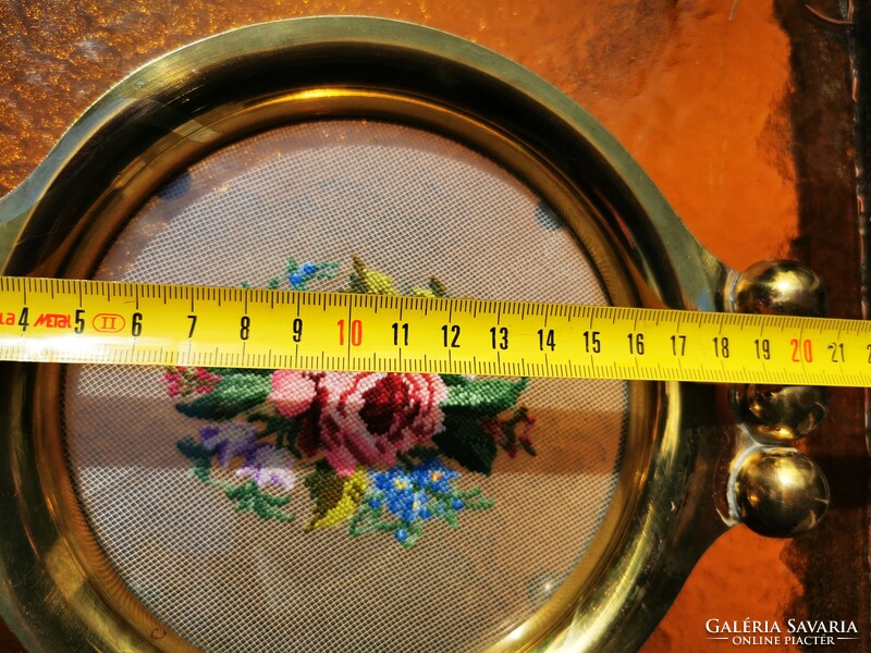 Copper rosy tapestry centerpiece