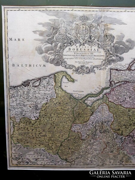 Map of the Kingdom of Prussia from 1701. (Original)