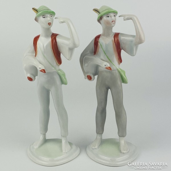 Hollóházi porcelán figurák - Ludas Matyi