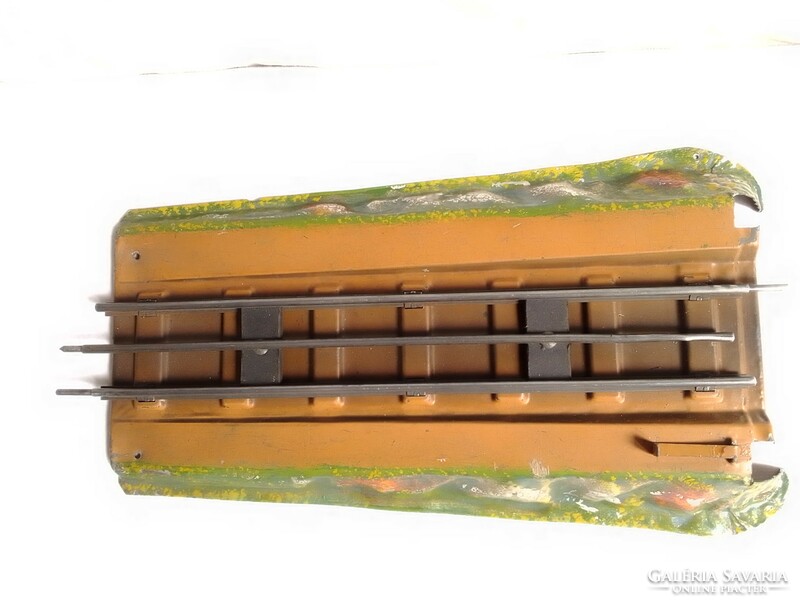 Antik régi Märklin vasúti híd felhajtó elem 0-ás vonat modell 1930 terepasztal kiegészítő lemezjáték