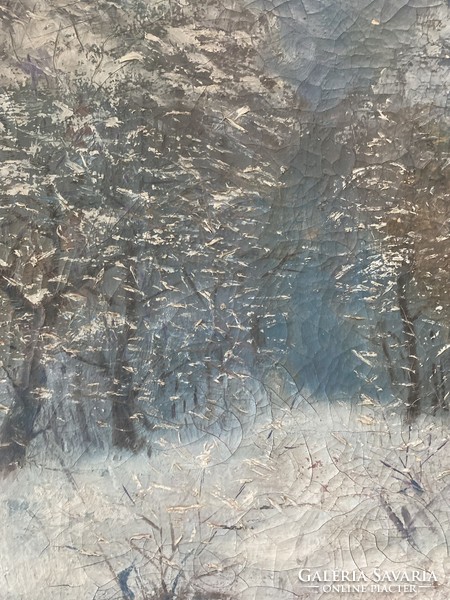Unknown painter: winter landscape