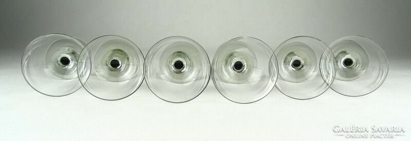 0X583 Liqueur glasses with colored bases, 6 pcs