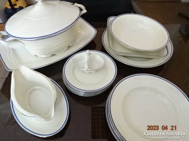 Epiag Czechoslovakian quality porcelain, antique tableware, 22 pieces. Jokai.