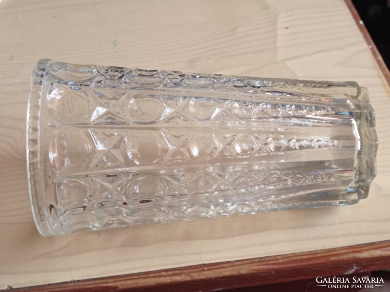 KIÁRUSÍTÁS!!20 cm magas retró üveg váza