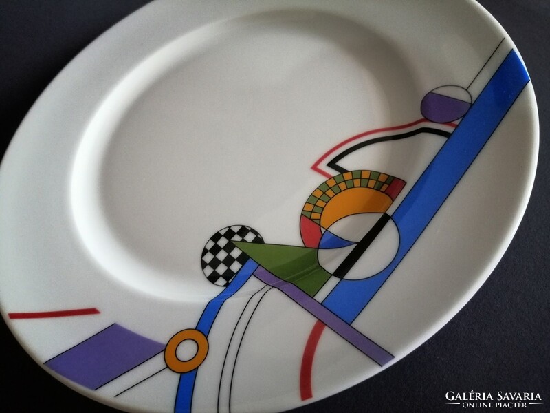 Very rare postmodern/constructivist design plate, kahla 1990s Germany