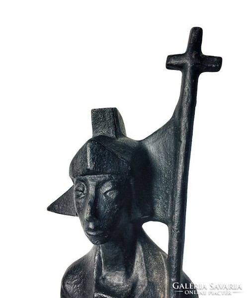 Cast iron Saint Florian statue - 50598