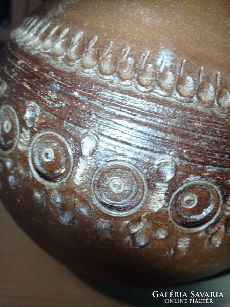 Június 9-ig akciós Labda méretű nagy pocakos kerámia váza
