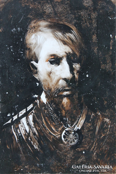 Károly Szegvár: Renaissance man with necklace
