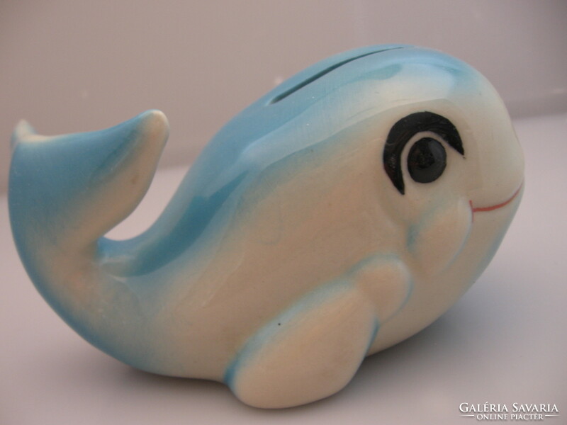 Baby dolphin shaped porcelain bush