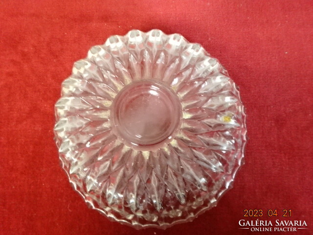 Polished glass bowl, diameter 21 cm. Jokai.