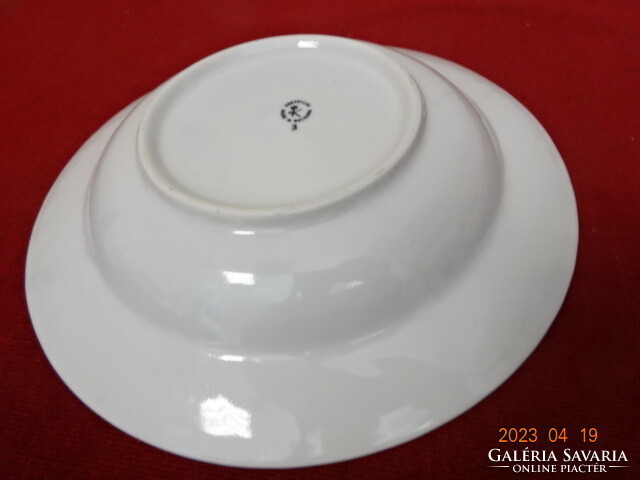 Bulgarian porcelain deep plate, diameter 23 cm, six pieces in one. Jokai.