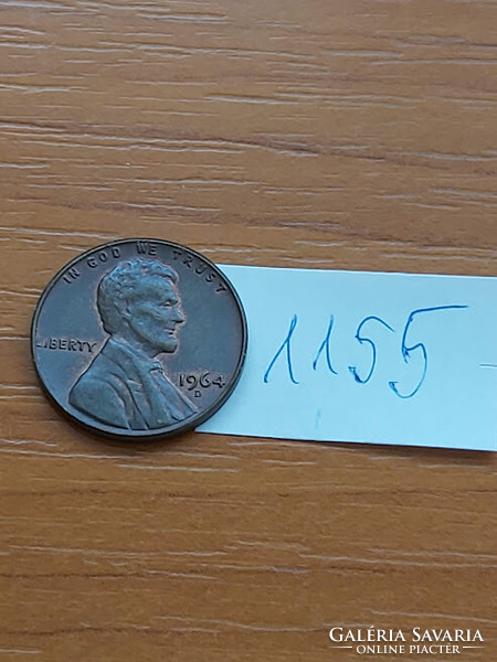 USA 1 cent 1964 d, 1155