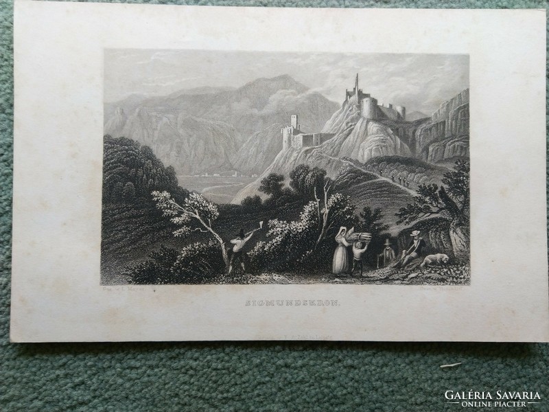 Sigmundskron, Tyrol. Original wood engraving ca. 1835