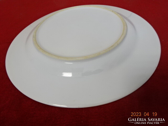 German porcelain, white, large flat plate, three pieces. Jokai.