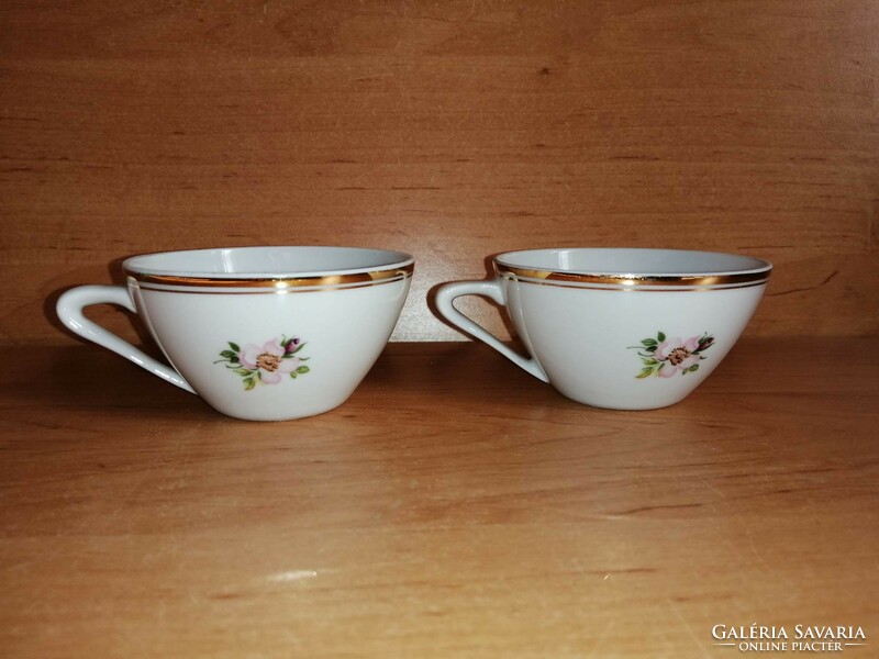 Hölóháza porcelain pink coffee cup in a pair (0-4)