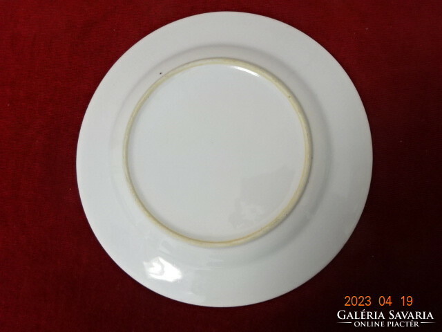 German porcelain, white, large flat plate, three pieces. Jokai.
