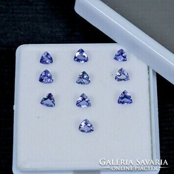 10 original tanzanite gemstones 4x4mm
