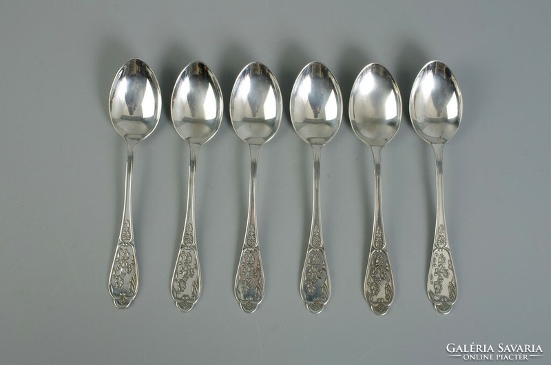 Russian silver-plated spoons 6 pcs.