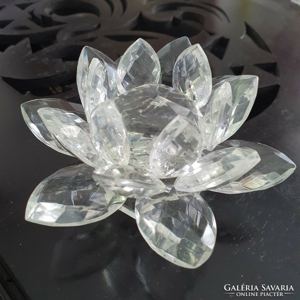 Crystal water lily, lotus flower in gift box