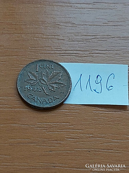 Canada 1 cent 1942 vi. George 1196