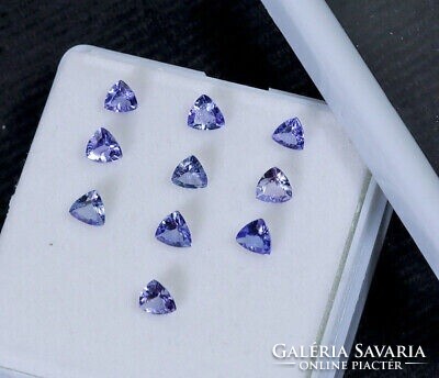 10 original tanzanite gemstones 4x4mm