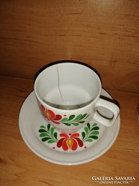 Hollóházi porcelain coffee set for 4 people (po-4)