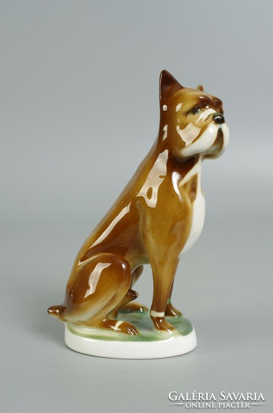 Zsolnay porcelain boxer