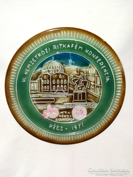 Zsolnay 1977 limited commemorative plate, wall plate