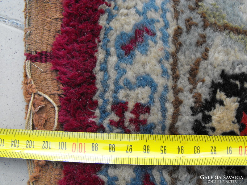 Old, antique carpet, handmade, thick, size 148 x 103 cm without fringes