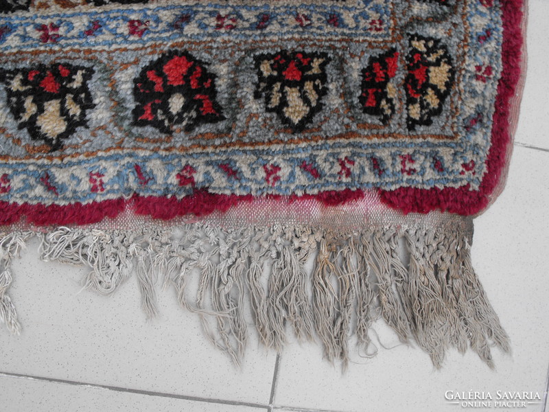 Old, antique carpet, handmade, thick, size 148 x 103 cm without fringes