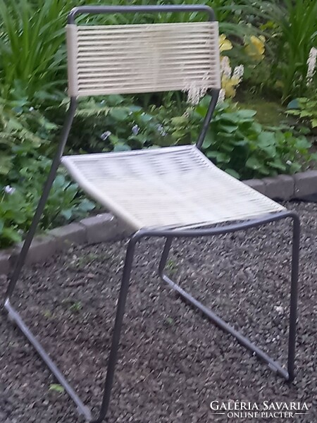 Huzal üléses balkon/kerti szék/ Bauhaus formavilágú szék